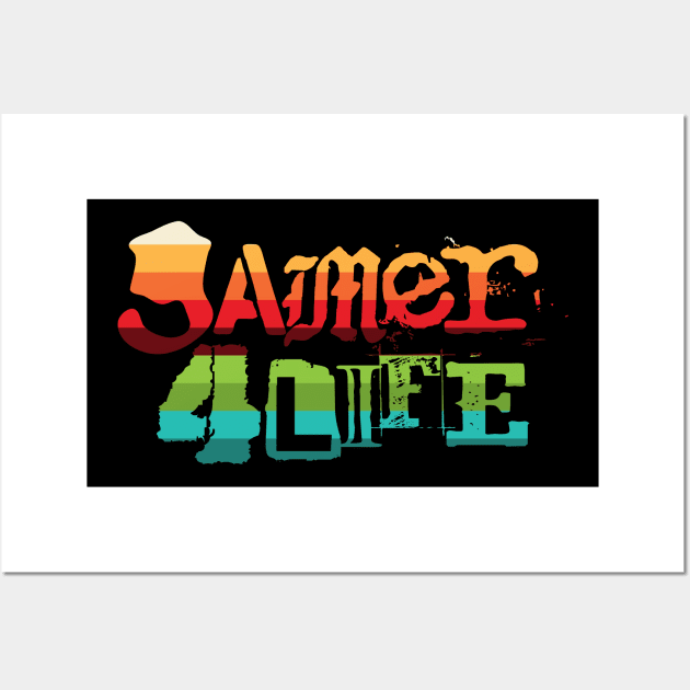 Gamer 4 Life text 12.0 Wall Art by 2 souls